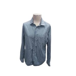 Tahari flannel chambray long sleeve